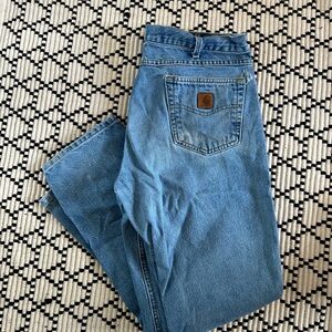 Carhartt B17-STW Men's Straight Jeans, Size 38 X 32 Stonewash